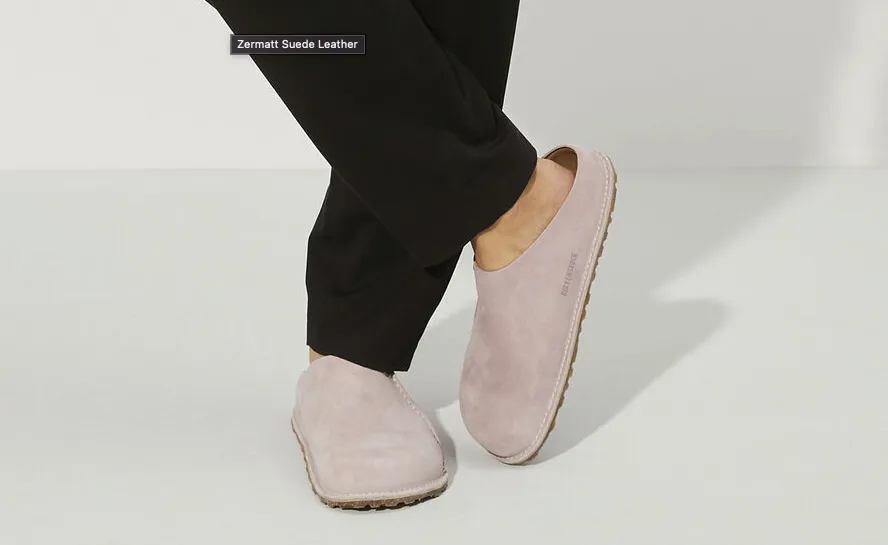 UNISEX BIRKENSTOCK ZERMATT PREMIUM SUEDE CLOG |  LAVENDER / BLUSH