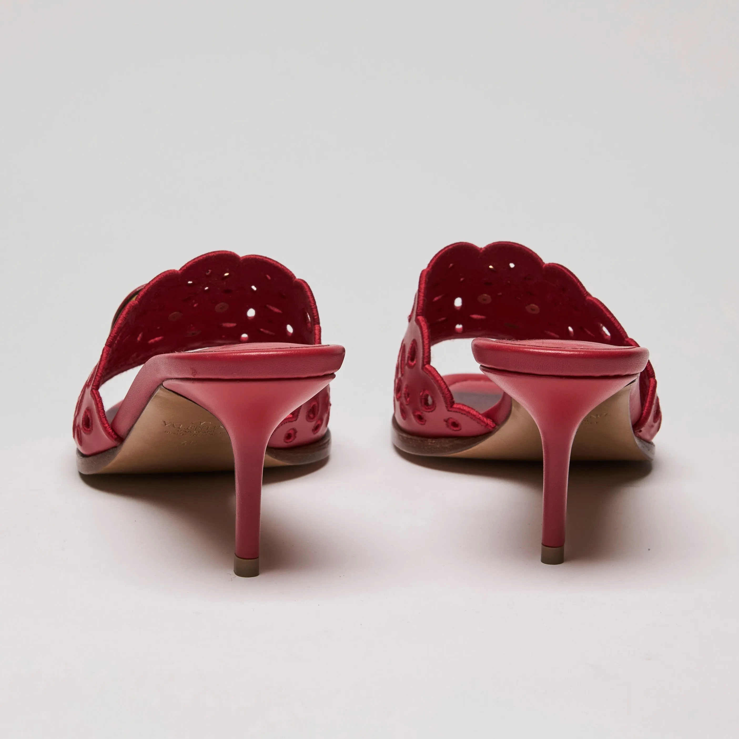 Valentino Calfskin Atelier 08 San Gallo V Logo Heels size 40