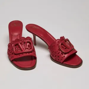 Valentino Calfskin Atelier 08 San Gallo V Logo Heels size 40