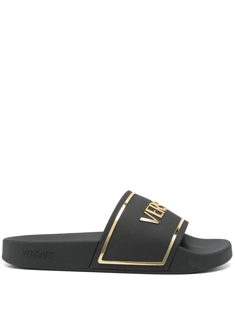 Versace embossed-logo slides