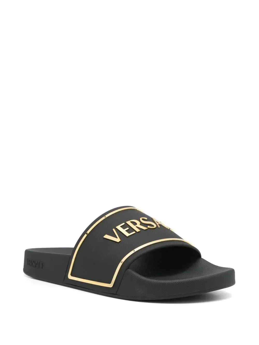 Versace embossed-logo slides