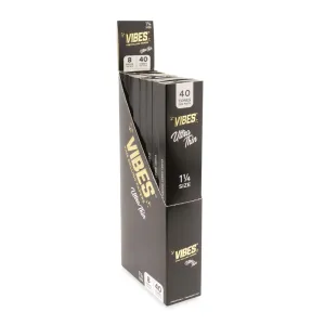 Vibes - Ultra Thin 1 1/4 Cones - 8 Cones Per Pack - (40 Count Per Display)