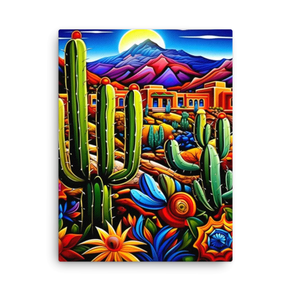 Vibrant NM vista canvas