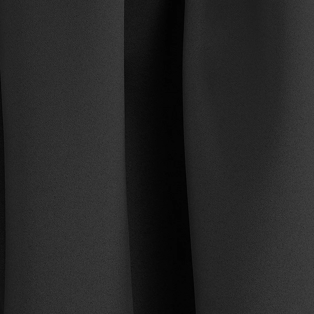 Wayfair Basics Room Darkening Grommet Curtain Panel Wayfair Basics® Curtain Color: Black Size per Panel: 40" W x 84" L