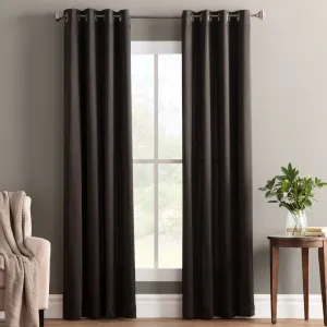 Wayfair Basics Room Darkening Grommet Curtain Panel Wayfair Basics® Curtain Color: Black Size per Panel: 54" W x 54" L