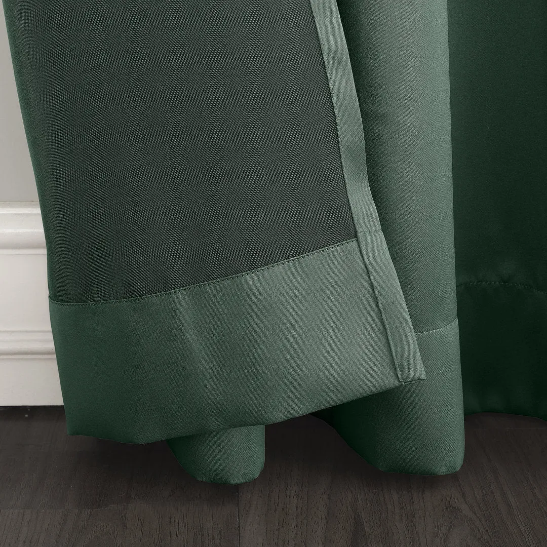Wayfair Basics Room Darkening Grommet Curtain Panel Wayfair Basics® Curtain Color: Everglade Size per Panel: 54" W x 95" L