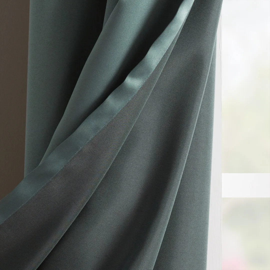 Wayfair Basics Room Darkening Grommet Curtain Panel Wayfair Basics® Curtain Color: Everglade Size per Panel: 54" W x 95" L