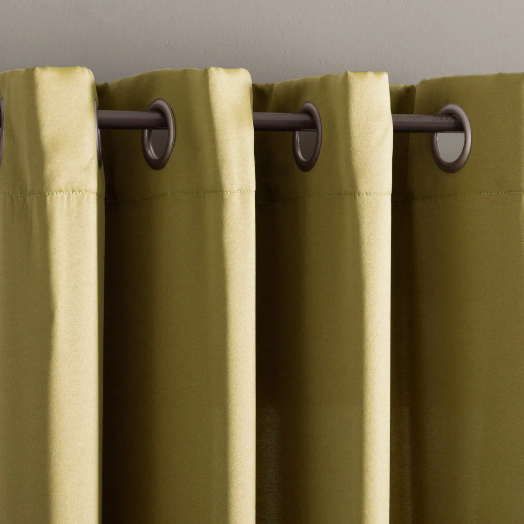 Wayfair Basics Room Darkening Grommet Curtain Panel Wayfair Basics® Curtain Color: Flax Size per Panel: 54" W x 84" L