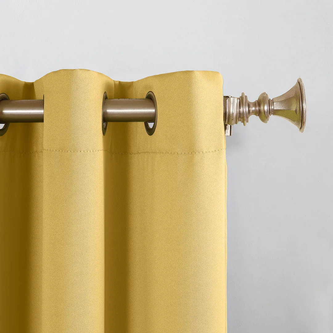 Wayfair Basics Room Darkening Grommet Curtain Panel Wayfair Basics® Curtain Color: Flax Size per Panel: 54" W x 84" L