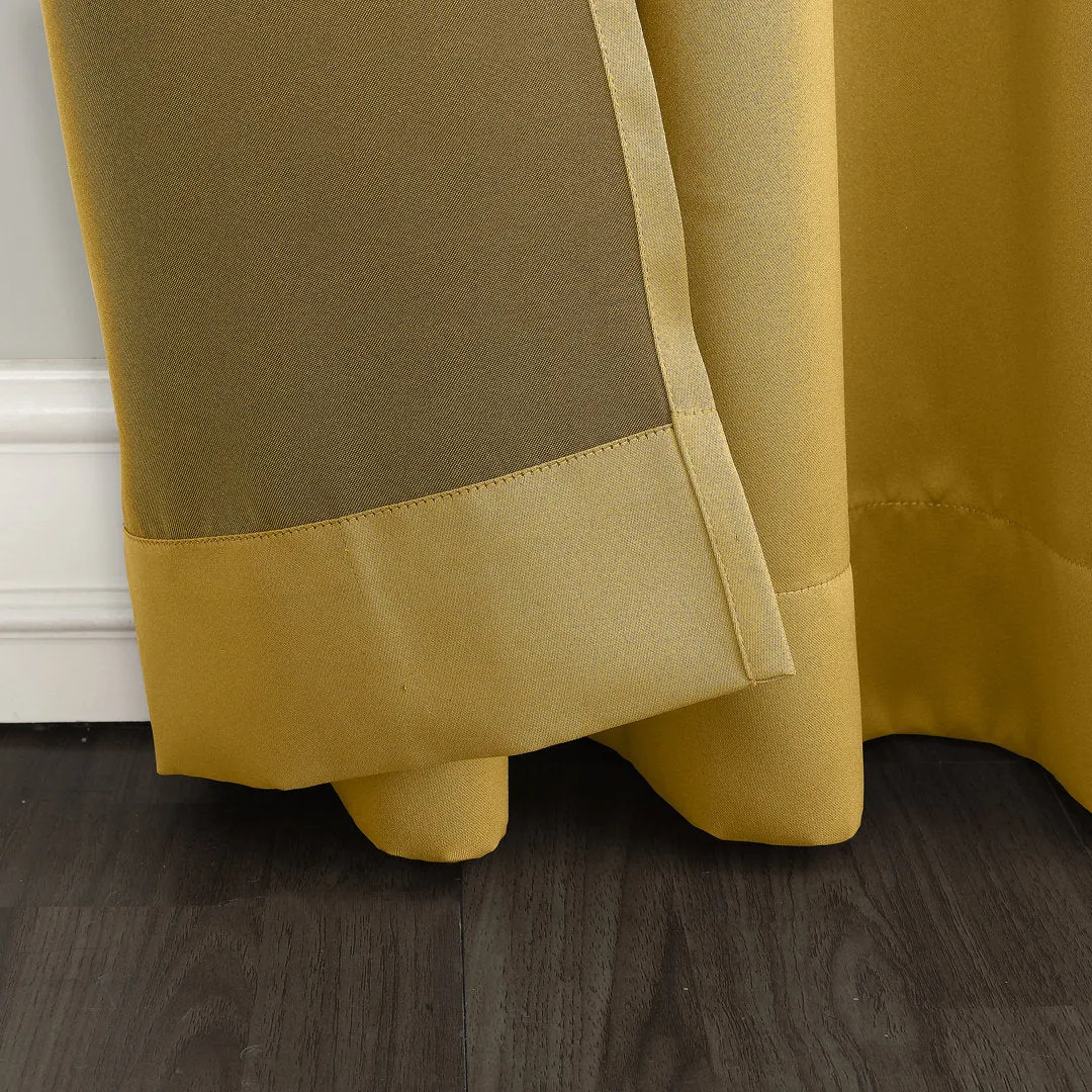 Wayfair Basics Room Darkening Grommet Curtain Panel Wayfair Basics® Curtain Color: Flax Size per Panel: 54" W x 95" L