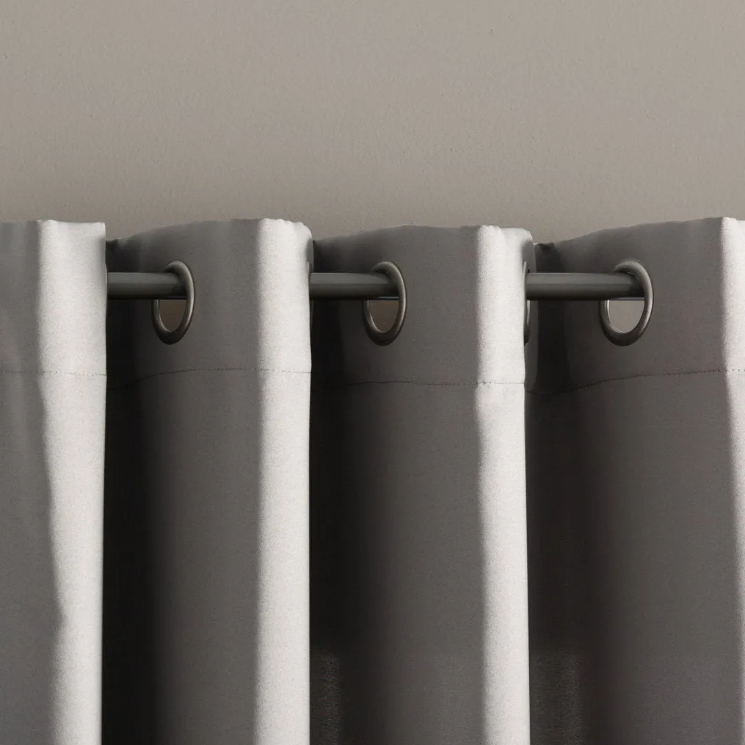 Wayfair Basics Room Darkening Grommet Curtain Panel Wayfair Basics® Curtain Color: Gray Size per Panel: 54" W x 54" L