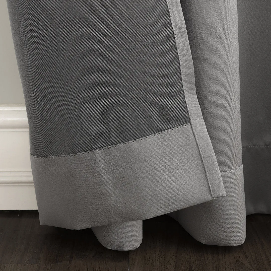 Wayfair Basics Room Darkening Grommet Curtain Panel Wayfair Basics® Curtain Color: Gray Size per Panel: 54" W x 54" L