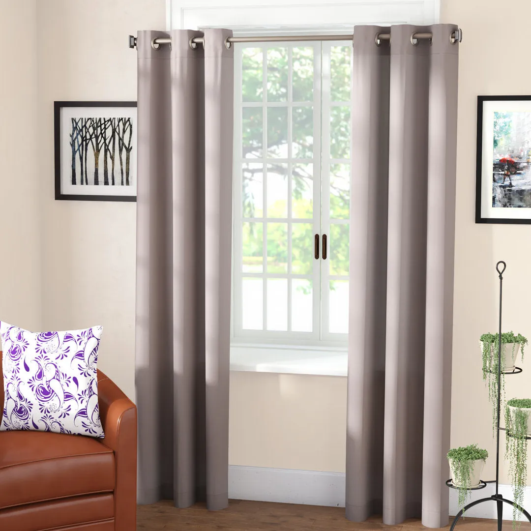 Wayfair Basics Room Darkening Grommet Curtain Panel Wayfair Basics® Curtain Color: Gray Size per Panel: 54" W x 54" L