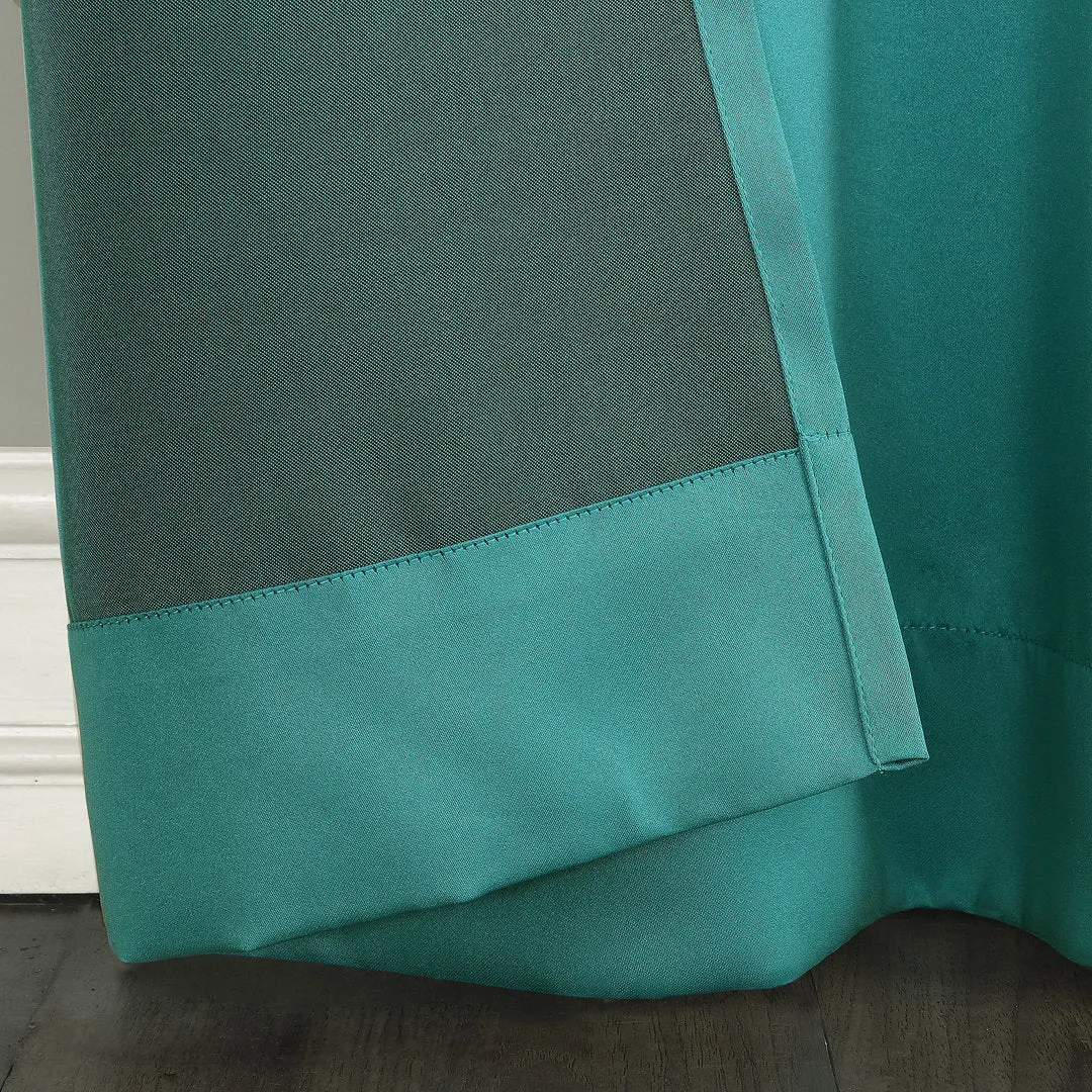 Wayfair Basics Room Darkening Grommet Curtain Panel Wayfair Basics® Curtain Color: Marine Size per Panel: 40" W x 63" L