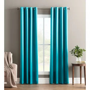Wayfair Basics Room Darkening Grommet Curtain Panel Wayfair Basics® Curtain Color: Marine Size per Panel: 40" W x 63" L