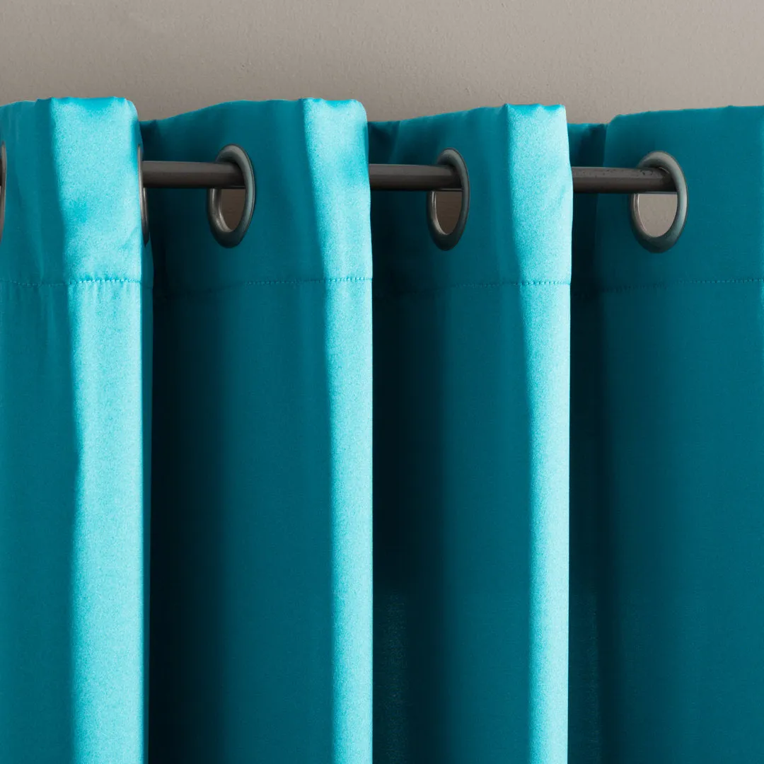Wayfair Basics Room Darkening Grommet Curtain Panel Wayfair Basics® Curtain Color: Marine Size per Panel: 40" W x 63" L