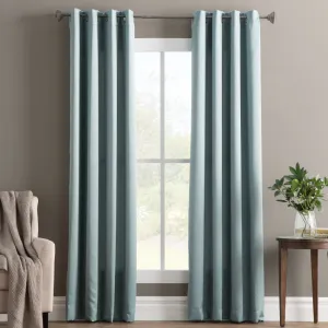 Wayfair Basics Room Darkening Grommet Curtain Panel Wayfair Basics® Curtain Color: Mineral Size per Panel: 40" W x 84" L