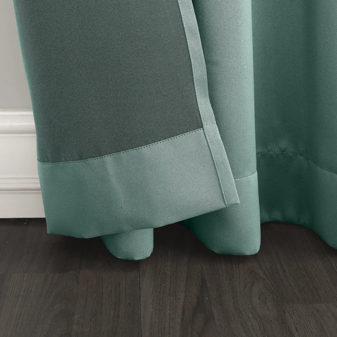 Wayfair Basics Room Darkening Grommet Curtain Panel Wayfair Basics® Curtain Color: Mineral Size per Panel: 40" W x 84" L