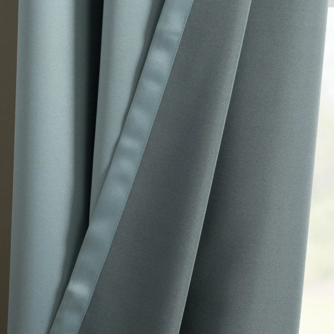 Wayfair Basics Room Darkening Grommet Curtain Panel Wayfair Basics® Curtain Color: Mineral Size per Panel: 40" W x 84" L