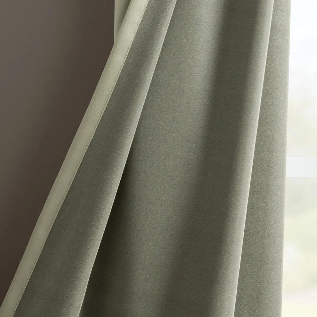 Wayfair Basics Room Darkening Grommet Curtain Panel Wayfair Basics® Curtain Color: Sage Green Size per Panel: 54" W x 54" L