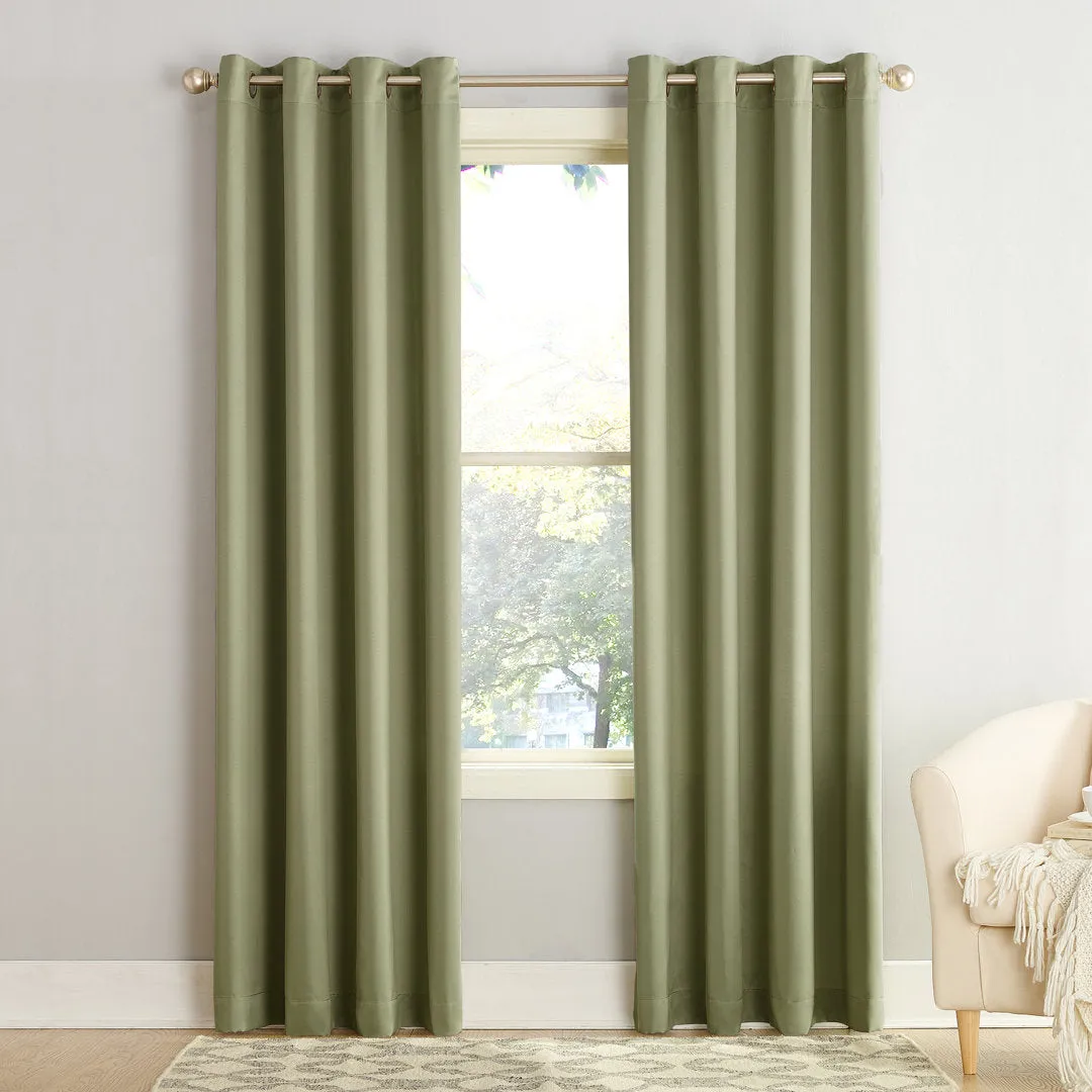 Wayfair Basics Room Darkening Grommet Curtain Panel Wayfair Basics® Curtain Color: Sage Green Size per Panel: 54" W x 54" L