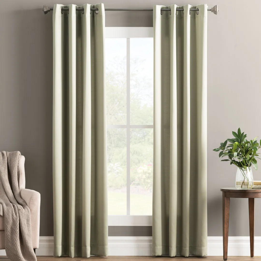 Wayfair Basics Room Darkening Grommet Curtain Panel Wayfair Basics® Curtain Color: Sage Green Size per Panel: 54" W x 54" L