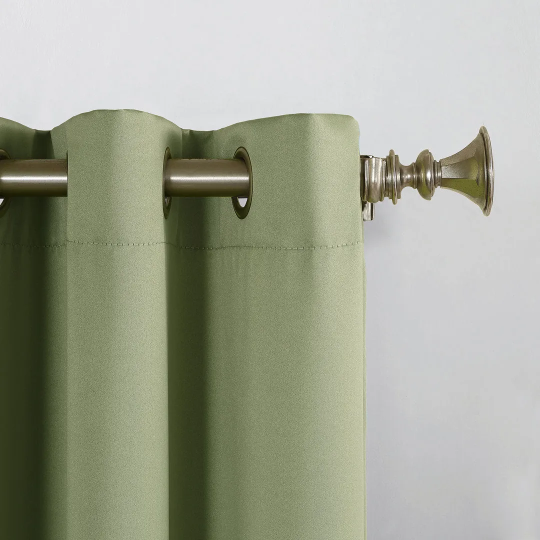 Wayfair Basics Room Darkening Grommet Curtain Panel Wayfair Basics® Curtain Color: Sage Green Size per Panel: 54" W x 54" L
