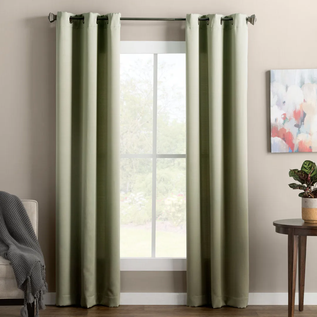 Wayfair Basics Room Darkening Grommet Curtain Panel Wayfair Basics® Curtain Color: Sage Green Size per Panel: 54" W x 54" L