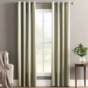 Wayfair Basics Room Darkening Grommet Curtain Panel Wayfair Basics® Curtain Color: Sage Green Size per Panel: 54" W x 54" L