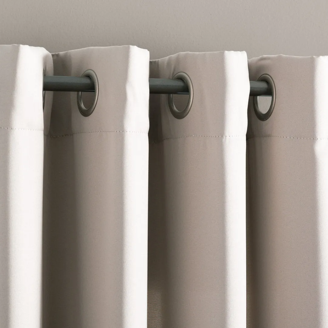 Wayfair Basics Room Darkening Grommet Curtain Panel Wayfair Basics® Curtain Color: Stone Size per Panel: 54" W x 84" L