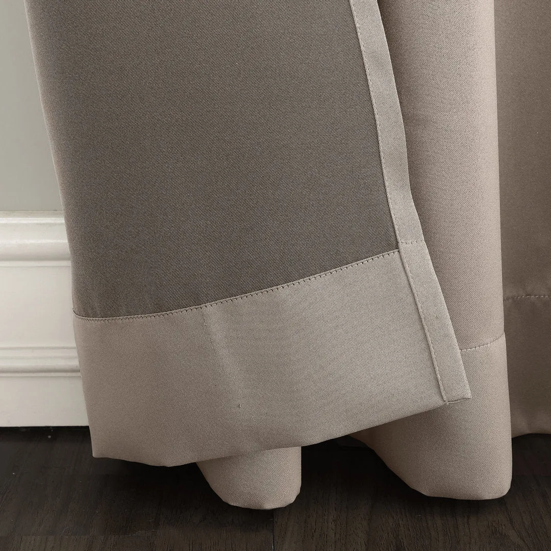 Wayfair Basics Room Darkening Grommet Curtain Panel Wayfair Basics® Curtain Color: Stone Size per Panel: 54" W x 84" L