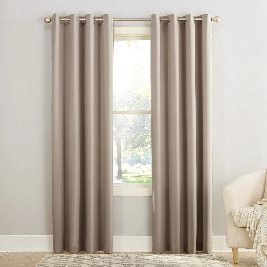 Wayfair Basics Room Darkening Grommet Curtain Panel Wayfair Basics® Curtain Color: Stone Size per Panel: 54" W x 84" L