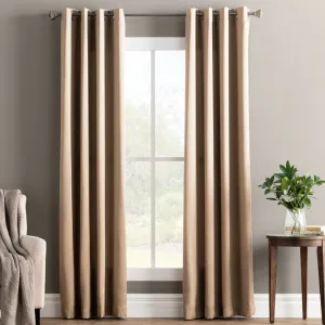 Wayfair Basics Room Darkening Grommet Curtain Panel Wayfair Basics® Curtain Color: Taupe Size per Panel: 54" W x 54" L