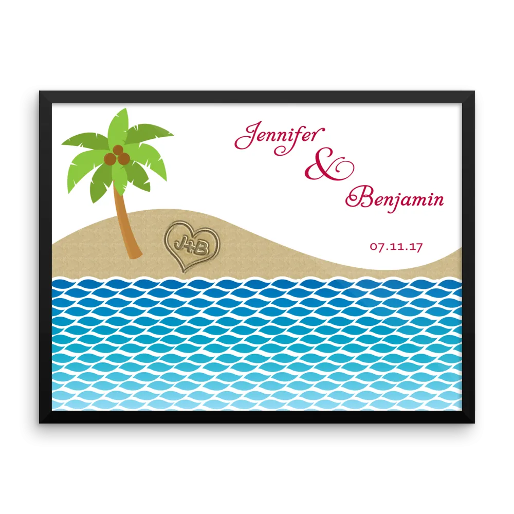 Wedding Guest Book Alternative - Beach - Destination Wedding