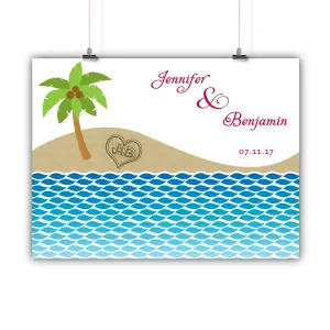 Wedding Guest Book Alternative - Beach - Destination Wedding