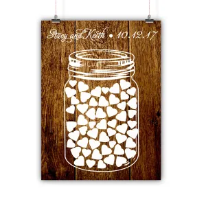 Wedding Guest Book Alternative - Mason Jar
