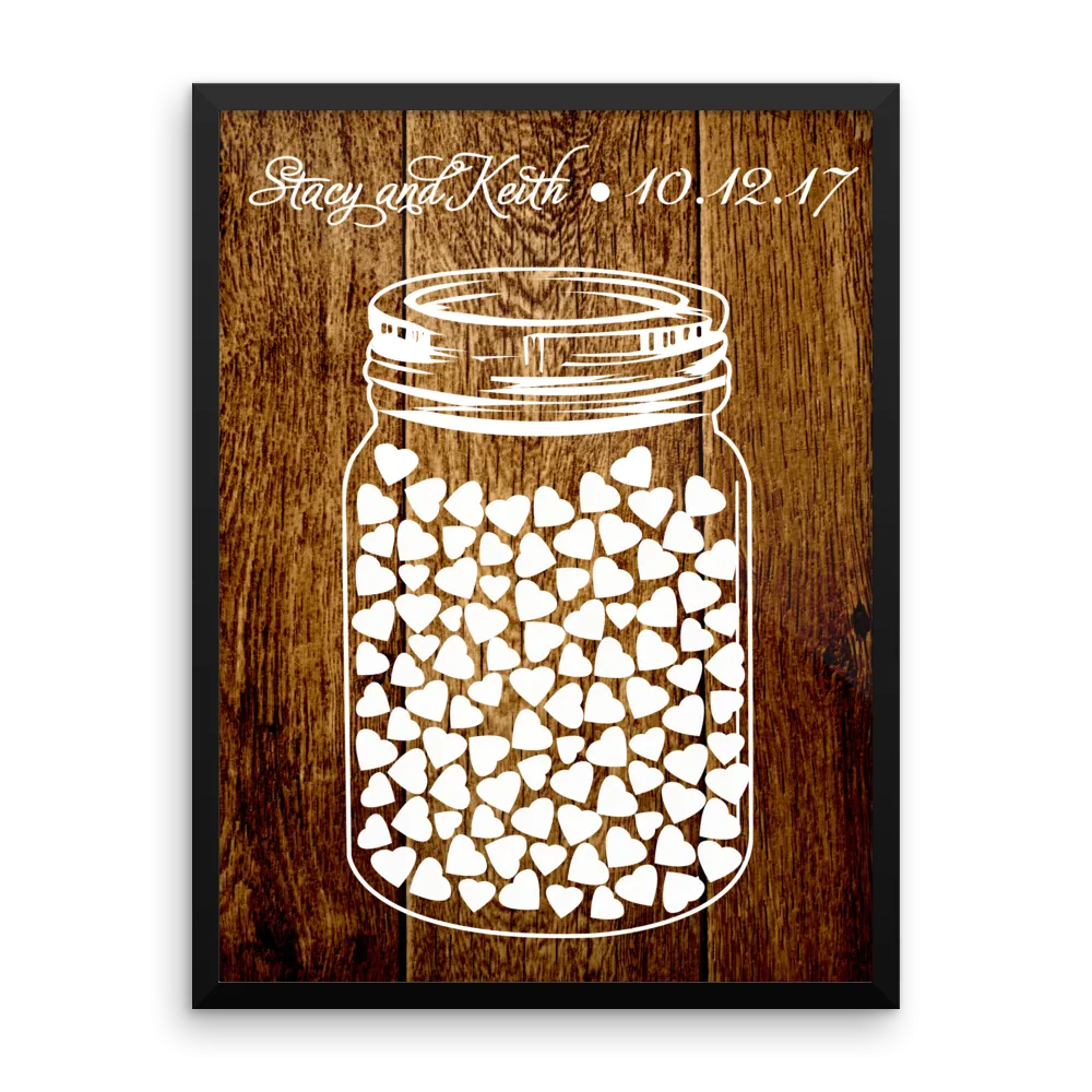 Wedding Guest Book Alternative - Mason Jar