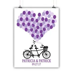 Wedding Guest Book Alternative - Tandem Bike