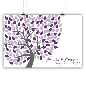 Wedding Tree Guest Book Alternative - 150 Signatures