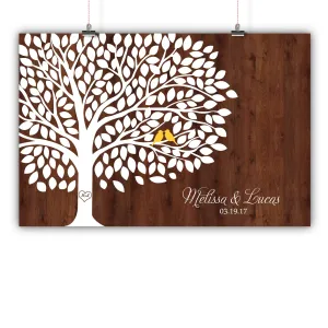 Wedding Tree Guest Book Alternative - 200 Signatures