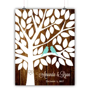 Wedding Tree Guest Book Alternative - 75 Signatures