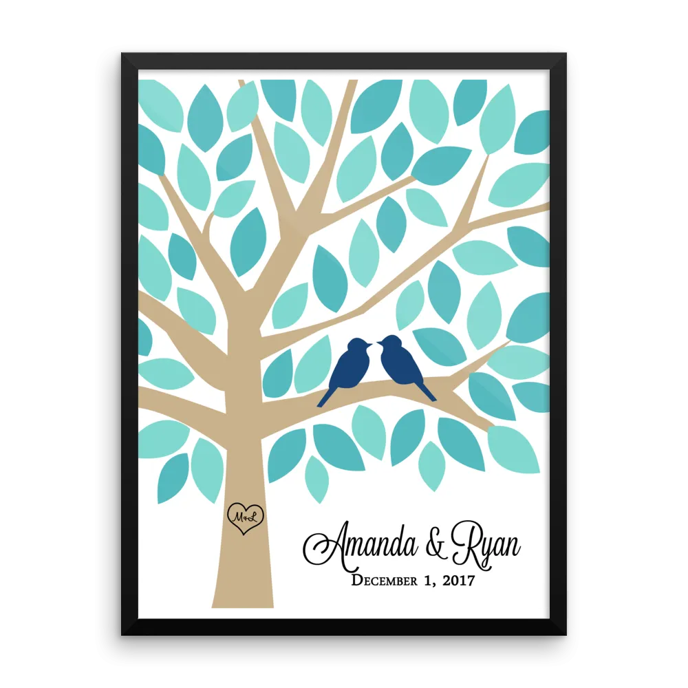 Wedding Tree Guest Book Alternative - Colorful Tree