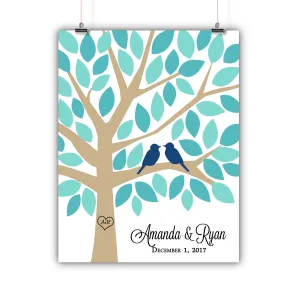 Wedding Tree Guest Book Alternative - Colorful Tree