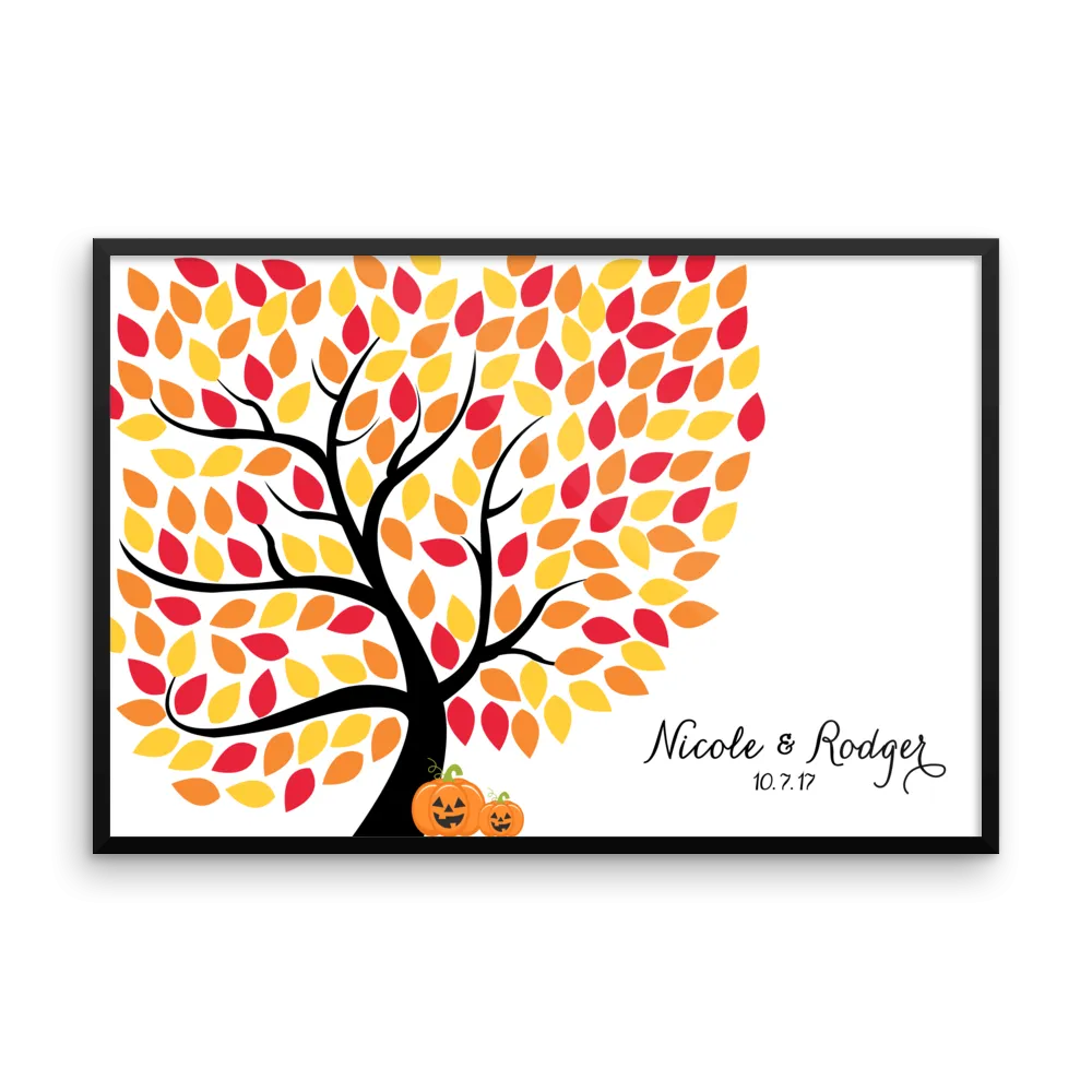 Wedding Tree Guest Book Alternative - Fall Wedding