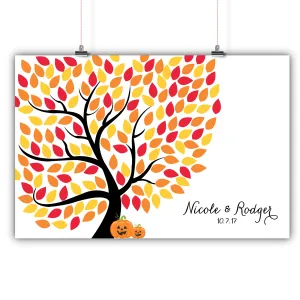 Wedding Tree Guest Book Alternative - Fall Wedding
