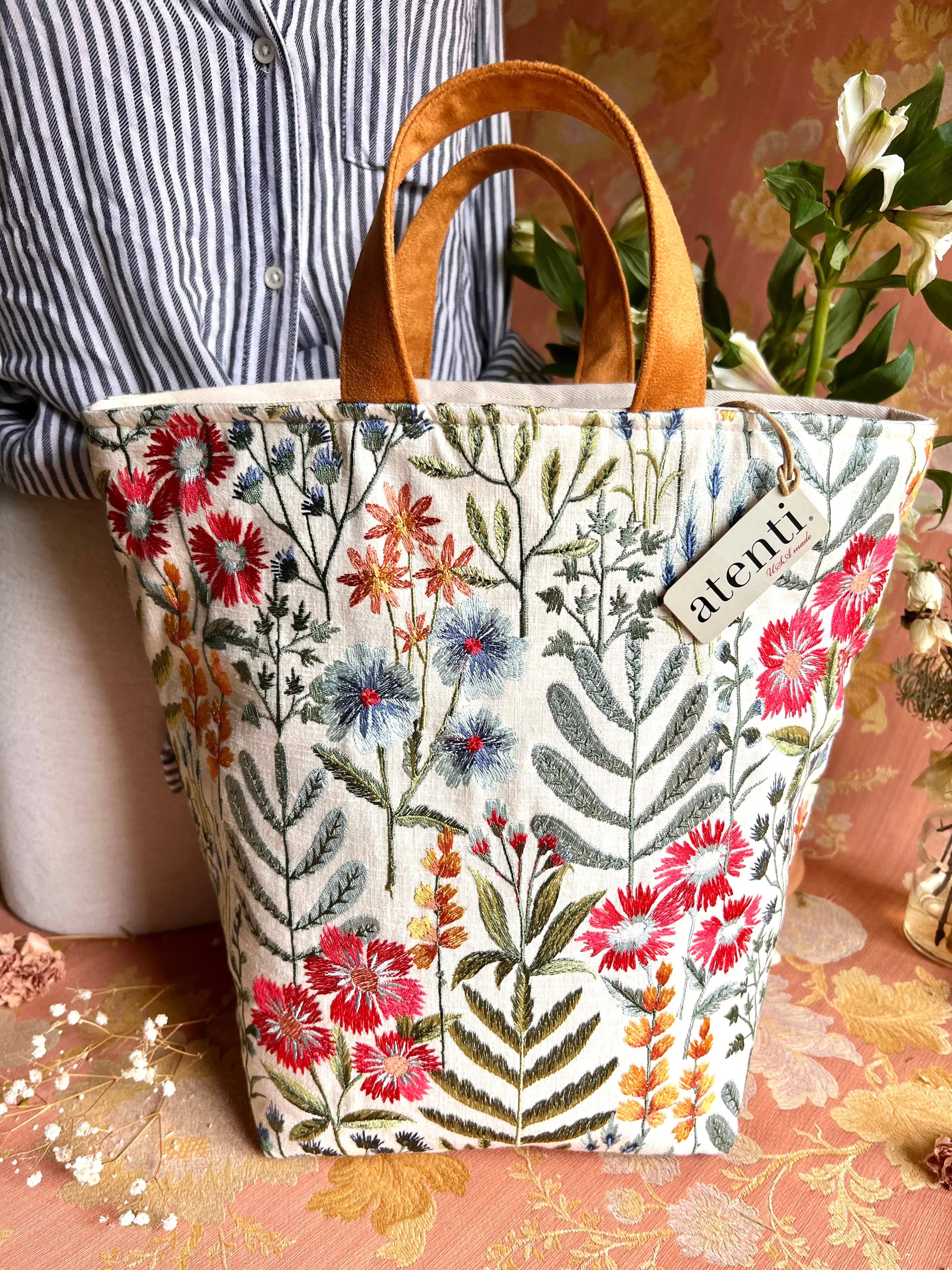 Wildflowers Hope Basket / Project Bag