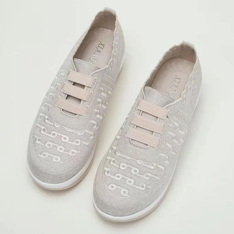 Women Orthopedic Shoes Comfy Elastic Mesh Round Toe Slip On