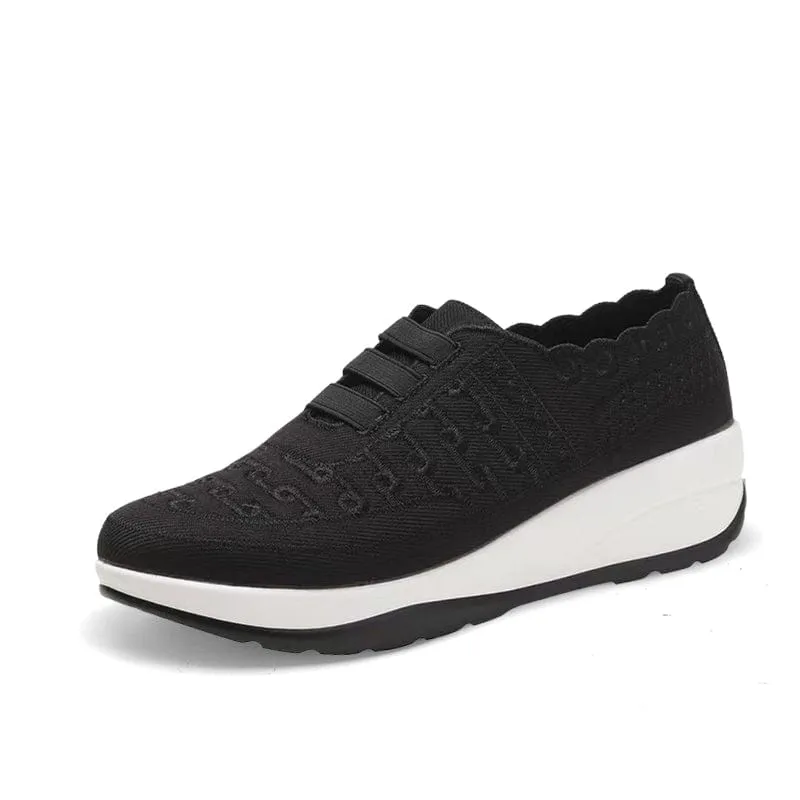 Women Orthopedic Shoes Comfy Elastic Mesh Round Toe Slip On