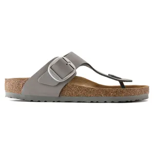 WOMEN'S BIRKENSTOCK GIZEH BIG BUCKLE SANDAL | DOVE GRAY NUBUCK LEATHER