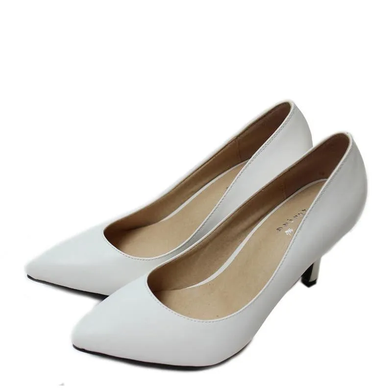 Women's High Heels Women Pumps Bride Party Thin Heel Pointed Toe Sheepskin High Heel Shoes Plue Size 34-41 D30-579